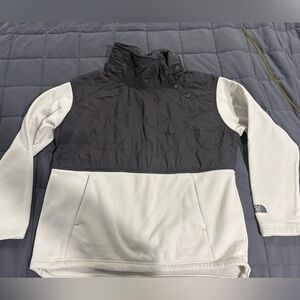 The North Face Gray pullover fleece shirt sweatshirt sz large